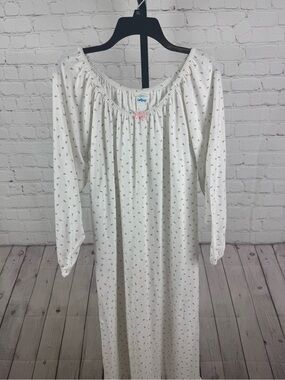 Vintage Lollipop Cottagecore Floral Long Sleeve Ballet Nightgown Size Small
